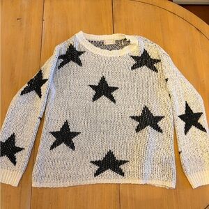 Altar'd State Black and White Star Sweater